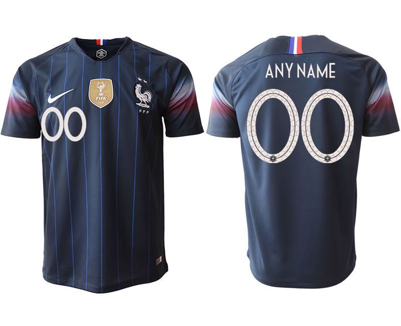 Men 2018_2019 National France home aaa version Customized Soccer jerseys